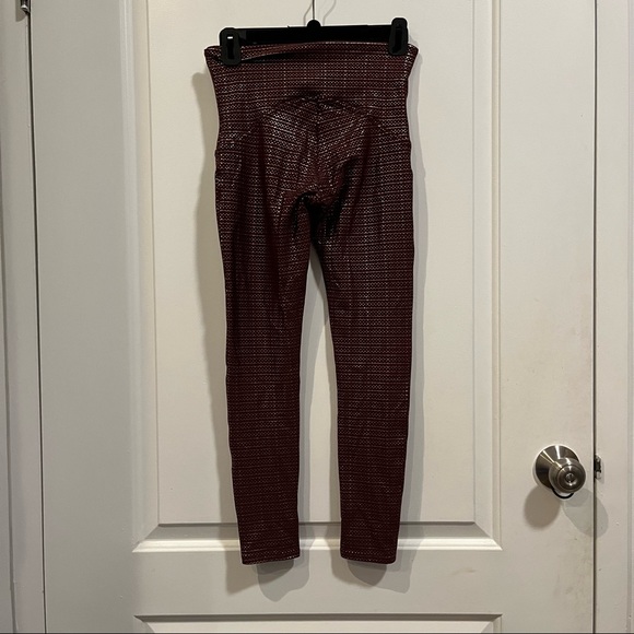 Spanx Booty Boost 7/8 Active Leggings in Wine - Picture 7 of 7